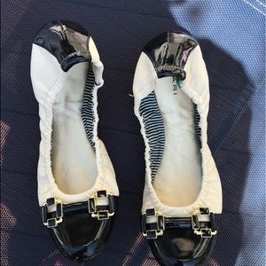 Fashion ballet flat with rubber sole